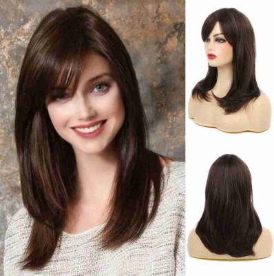 Alizz Stylish wig medium length heat resistant laser cut a18a Hair Extension