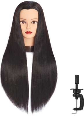 VIVIAN 26in-28in Long  Mannequin Head Stnthetic Fiber dresser Hair Extension