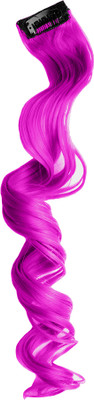 Stasia Street DEEP MAGENTA CURLY CLIP-ON STRANDS Hair Extension