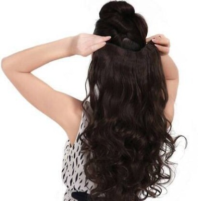 CAMOLA DEVA 5 CLIP SUPER QUALITY WAVY NATURAL BROWN HAIR EXTENTIONS Hair Extension