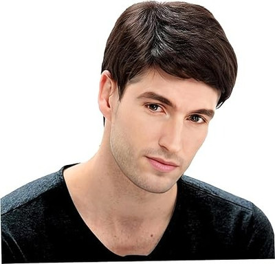 Hamsri Full Head Short Wig For Men  Extension Hair Extension