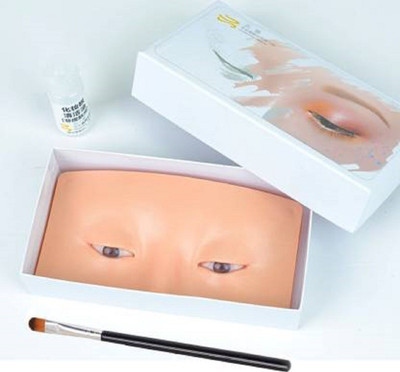 Sheny Practicing Facial Eye Makeup Silicon Practice Board  Extension Hair Extension