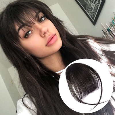 VIVIAN Most Natural Looking Wispy Bangs Fringe  Extensions for Girls and Women Hair Extension
