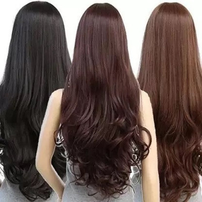 CAMOLA DEVA BROWN Good Length Wavy/Curly  Extension Hair Extension