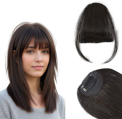 Views Clip in Bangs- Synthetic  Bangs Clip in  Extensions Wispy, Brown Hair Extension