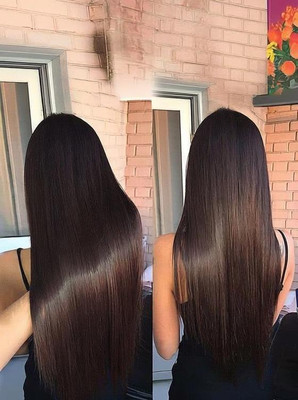 D-DIVINE 5 Clip 24 Inch Natural Brown Straight Hair Extension