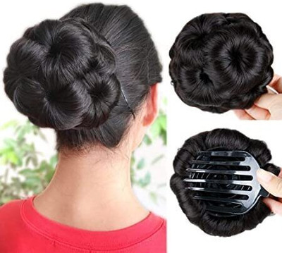 Blushia (Set of 1) Women's  Juda Bun With Artificial Synthetic Hair Extension