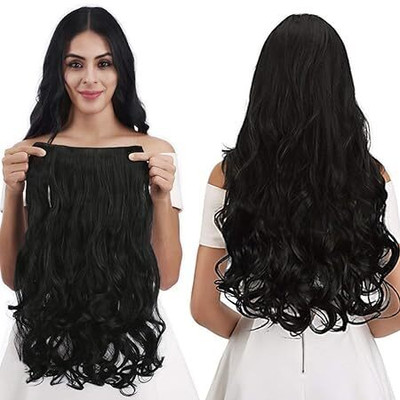 DreamExim in Black Silky soft Hair Extension