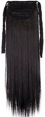 Blushia New Little Curly Design Brown Ponytails With Ribbon Hair Extension