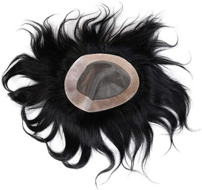 HAIRLAYER 7x5 Human Premium Quality Patch Replacement System Mono Wigs Mens  Extension Hair Extension