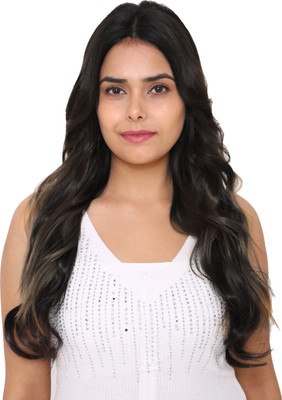 Longmax Soft Synthetic Curly Black  Extension Hair Extension