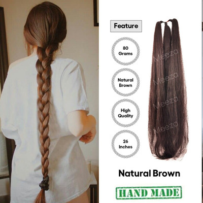 HIRA Deluxe Brown Long  Choti for Women Hair Extension