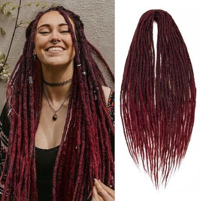 DreamExim 24 Inch Dreadlocks Extensions Goddess Locs Crochet  for Women 10 Strands Hair Extension