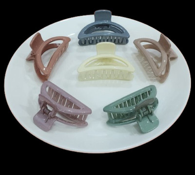 Rhosyn D Shape Multi Color Claw Clips French Design & Korean Style  Clutcher Set Hair Extension