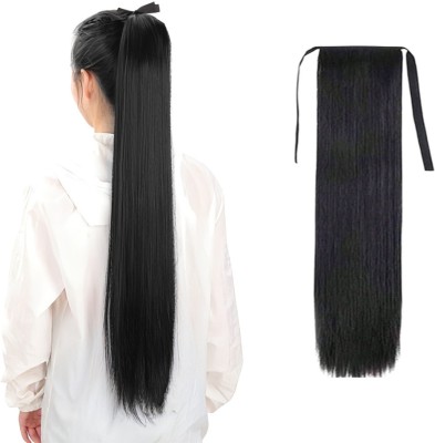 Views  Extension Natural Black, 1-pack 3/4 Full Head Curly Straight Synthetic  Hair Extension