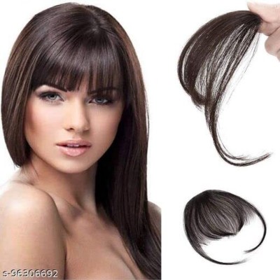 D-DIVINE Clip in Bangs Front Neat Air Fringe One Piece Clip in Fringe  Extensions Hair Extension