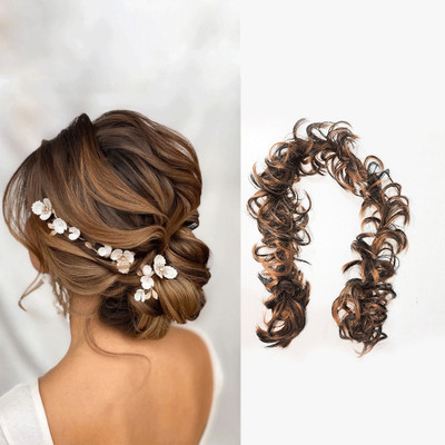 Pinaka Elastic Long  Frill Multi Purpose Bride Casual  (Natural Highlight) Hair Extension