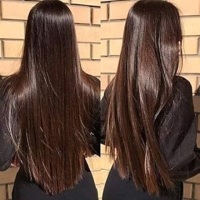 Getvock Beautiful Looks Premium Quality Brown 5 Clip In Hair Extension