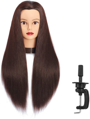 D-DIVINE  Extensions And Wigs Salon Use  Dummy For  Styling, Practice, Brown Hair Extension