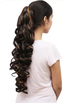 Getvock Soft natural looks n feel gold shaded wrap around Hair Extension