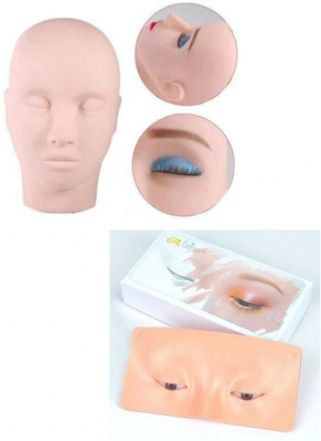 asija makeovers Face Head & eye dummy for practice makeup Hair Extension