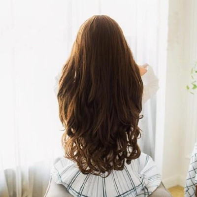 D-DIVINE Beautiful Looks Prwmium Quality Brown Wavy 5 Clip In  Extension Hair Extension