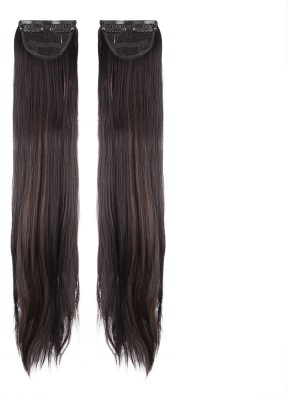 Milano Treasures Clip-in Side Patches (pack Of 2) - Dark Brown With Copper Highlights 2 pcs Hair Extension