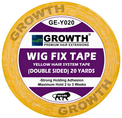 GROWTH  Patch/System/Toupee/Wig Double Sided tape for Men  Accessory 19m,Yellow Hair Extension