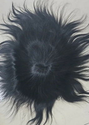 HAIRLAYER Black Sky  Patch | Fine Mono-Filament Human Toupee Wigs For Men & Boys (8x6) Hair Extension