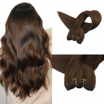 TRESS Beautiful Look Platinum Brown Wavy 5 Clip In Hair Extension