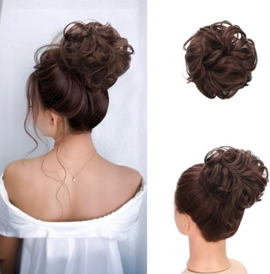 VIVIAN 1PCS Messy Bun  Piece  Extension (Brown Color) Hair Extension