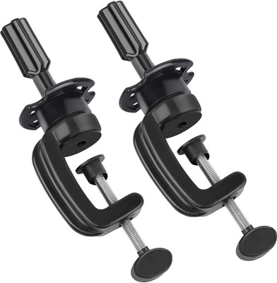 D-DIVINE Wig Mannequin Clamp Head Stand, 2 Pack Cosmetology Manikin Stand Hair Extension