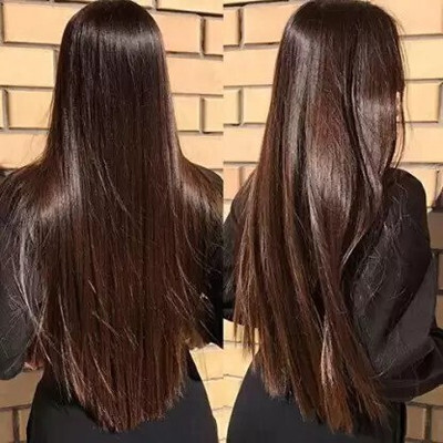 Getvock High Quality 24 Inch Brown  Extension Hair Extension