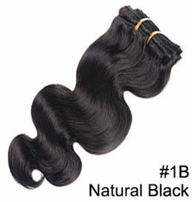 Blushia Beautuful Look Platinum Quality Wavy 5 Clip In  Extension Hair Extension