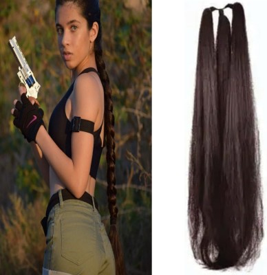 Glowkart India Fashion kart Nice Women's Girls's Brown Choti 70gm  extensions Hair Extension