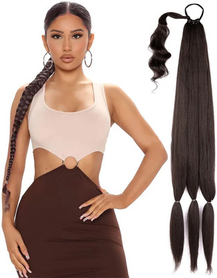 Ritzkart Indian Choti Braided Ponytail For Women Hair Extension