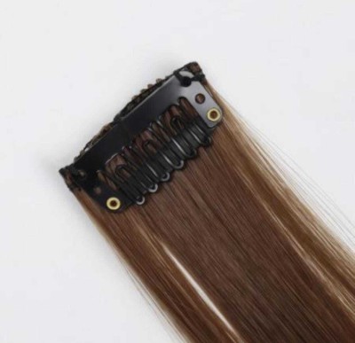 Vivalace Beautiful Look Brown Straight Clip In  Extension Pack of 3 Hair Extension