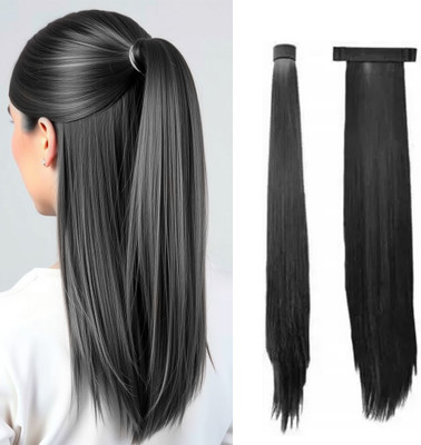 Views  Extensions And Wigs Ponytail  looking Scale Ponytail , Black Colour Hair Extension
