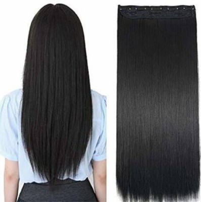 Getvock Silky soft straight natural black extension Hair Extension