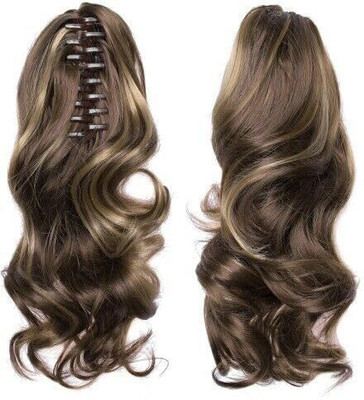 Views 5 Clips Based 24Inch Highlighted Golden  Clutcher Extension/Wig for Womens Hair Extension