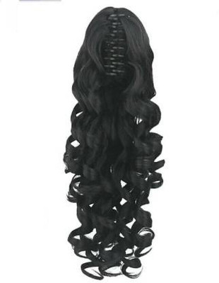 Getvock Black Instant style Curly Hair Extension