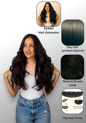 kerav KERAV_curly brown1 Hair Extension
