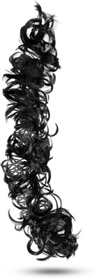 A B S Frill hair Extensions Elastic Stretchable Frill Add Volume Wavy Messy Juda Bun Hair Extension