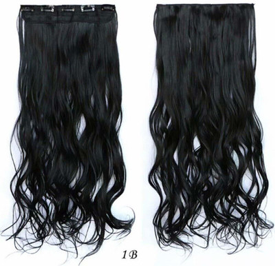 TRESS Beautiful Looks Premium Quality Wavy 5 Clip In Hair Extension