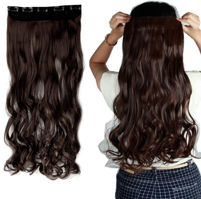 NAZARIO 24inch Brown Curly Hair Extension