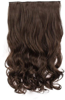TRESS Beautiful Look Brown Straight  5 Clip In Hair Extension