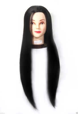 Ritzkart Imported Synthetic Premium quality Feel Natural human soft  dummy for Practice/Cutting/styling/Makeup mannequin For Trainers with Imported curly golden black extension Hair Extension