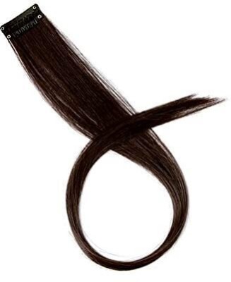 CADENZAHAIR Natural Black Clip-in Strand Streaks Extension Volume Real Human 20inch Hair Extension