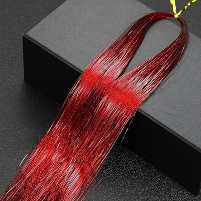 A H S Girls Sparkling Highlighter Shiny 40 Inches  Tinsel Glitter Highlighter Hair Extension