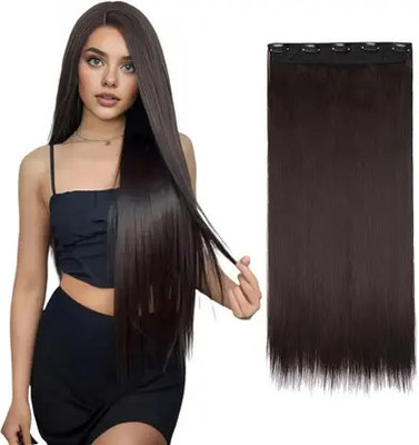DELUXE HAIR Matte Finish  Extensions | Instant Volume and Length Clip Hair Extension